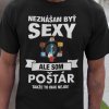 Tričko s potlačou SEXY POŠTÁR Pánsky Čierna L Tričko s potlačou SEXY POŠTÁR Pánsky Čierna L