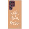 Picasee silikonový průhledný obal pro Samsung Galaxy S22 Ultra 5G - Boss Mama Picasee silikonový průhledný obal pro Samsung Galaxy S22 Ultra 5G - Boss Mama