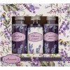 Bohemia Gifts & Cosmetics Levanduľa sprchový gél 50 ml + šampón 50 ml + pena 50 ml darčeková sada