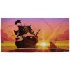 Sablio Uterák Pirátska loď pri západe slnka - 70x140 cm Sablio Uterák Pirátska loď pri západe slnka - 70x140 cm