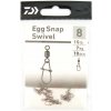 Daiwa Karabínka s obratlíkom Egg Karabiner Swivel veľ.8 7 kg 10 ks Daiwa Karabínka s obratlíkom Egg Karabiner Swivel veľ.8 7 kg 10 ks