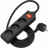 AlzaPower predlžovací prívod 230V 3 zásuvky vypínač 1.5 m čierny APW-LV-A15C1B AlzaPower predlžovací prívod 230V 3 zásuvky vypínač 1.5 m čierny APW-LV-A15C1B