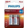 Philips PowerLife AAA 6ks LR03P6BP/10 Philips PowerLife AAA 6ks LR03P6BP/10