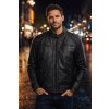 Max Original Leather Pánska kožená bunda 2101 black (M 44-46) - Čierna - M Max Original Leather Pánska kožená bunda 2101 black (M 44-46) - Čierna - M
