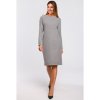 Stylove Dámske midi šaty Estrilon S178 šedá XL Stylove Dámske midi šaty Estrilon S178 šedá XL