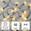 Reťaz ŠIŠKY 9,8m 50LED s programátorom tepla biela D5ZW01 Reťaz ŠIŠKY 9,8m 50LED s programátorom tepla biela D5ZW01