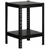 Lakovaný celokovový regál Mamutex Standard 800x400x400 mm - 2 police, nosnosť 240 kg, čierny Lakovaný celokovový regál Mamutex Standard 800x400x400 mm - 2 police, nosnosť 240 kg, čierny