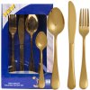 SÚPRAVA PRÍBOROV 16 ks ZLATÉ PRÍBORY PRE 4 OSOBY SÚPRAVA NA NARODENINY SVIATKY SÚPRAVA PRÍBOROV 16 ks ZLATÉ PRÍBORY PRE 4 OSOBY SÚPRAVA NA NARODENINY SVIATKY