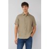 s.Oliver pánska ľahká ľanová košel'a 2176474 7853 khaki s.Oliver pánska ľahká ľanová košel'a 2176474 7853 khaki