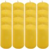 Žltá parafínová sviečka 10 cm, 20 hodín, 16 kusov Žltá parafínová sviečka 10 cm, 20 hodín, 16 kusov