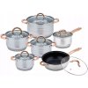 Súprava hrncov Klausberg hrnce nerezová oceľ 12 ks Súprava hrncov Klausberg hrnce nerezová oceľ 12 ks