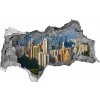 Fototapeta diera na stenu 3D Hong kong panoráma 95x73 cm Fototapeta diera na stenu 3D Hong kong panoráma 95x73 cm