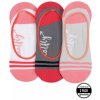 Meatfly dámske ponožky Low Socks Triple Pack biela/ružová