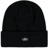 Alpha Industries Metal Logo Beanie čiapka black Veľkosť: Unisex, Farba: čierna Alpha Industries Metal Logo Beanie čiapka black Veľkosť: Unisex, Farba: čierna