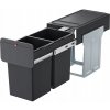 Kuchynský odpadkový kôš HAILO EcoLine 2x14L výsuvný na triedenie, čierny Kuchynský odpadkový kôš HAILO EcoLine 2x14L výsuvný na triedenie, čierny