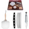 Pizza set 3, pizza lopatka, krájač, kliešte Pizza set 3, pizza lopatka, krájač, kliešte