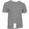 Námornícke tričko pásikavé KR čierno-biele S Námornícke tričko pásikavé KR čierno-biele S