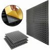 Veles-X Acoustic Pyramids Self-Adhesive 50 x 50 x 5 cm - MVSS 302 Anthracite