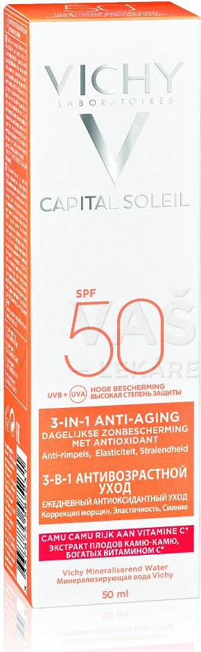 Vichy Idéal Soleil Anti-Age krém na opalovanie SPF50+ 50 ml