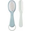 Detský hrebeň a kefa na vlásky Beaba Baby Brush and Comb Green Blue zelený od 0 mes Detský hrebeň a kefa na vlásky Beaba Baby Brush and Comb Green Blue zelený od 0 mes