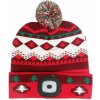 Čiapka s LED svetlom/vianočná červeno-hnedá Čiapka s LED svetlom/vianočná červeno-hnedá
