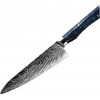IZMAEL Damaškový kuchynský nôž Seiryuu Chef/Modrá 20.7 cm