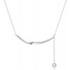 MOISS Elegantný strieborný náhrdelník so zirkónmi ETERNITY N0000880 MOISS Elegantný strieborný náhrdelník so zirkónmi ETERNITY N0000880