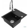 MEXEN/S MEXEN/S - Enzo granitový drez 1 s odkvapkávačom vrátane batérie Savita, čierna 6506-77-672601-00 MEXEN/S MEXEN/S - Enzo granitový drez 1 s odkvapkávačom vrátane batérie Savita, čierna 6506-77-672601-00