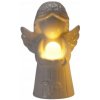 Svietiaci anjelik LED na batérie – Biely, keramický 11 cm Svietiaci anjelik LED na batérie – Biely, keramický 11 cm