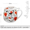 HRNČEK Cats With Hearts so sitkom 0,43l – porcelán – darčeková krabička HRNČEK Cats With Hearts so sitkom 0,43l – porcelán – darčeková krabička