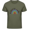 Akciové Gildan Soft-Style Tričko - Dúha s nápisom - Beautiful like a rainbow - Military Green - XXL - Pánske Akciové Gildan Soft-Style Tričko - Dúha s nápisom - Beautiful like a rainbow - Military Green - XXL - Pánske
