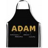 Impar zástěra Mužská jména Gold Adam