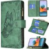 Multifunkčné peňaženkové puzdro BUTTERFLY na Xiaomi Redmi Note 10 Pro - Zelená Multifunkčné peňaženkové puzdro BUTTERFLY na Xiaomi Redmi Note 10 Pro - Zelená