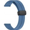 eses Silikónový remienok s magnetickou sponou pre smart hodinky 20 mm Farba: tmavo modrá