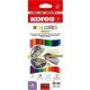 KORES KOLORES DUO trojhranné obojstranné 12 ks (24 farieb) KORES KOLORES DUO trojhranné obojstranné 12 ks (24 farieb)