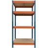 Majster Regál Kovové regály BULLRACK RIVET PRO 200x120x45 DTD drevotrieska 5 úrovní modro-oranžová, Modrá/Oranžová Majster Regál Kovové regály BULLRACK RIVET PRO 200x120x45 DTD drevotrieska 5 úrovní modro-oranžová, Modrá/Oranžová