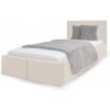 Wilsondo Čalúnená posteľ s úložným priestorom Izabela 90x200 - krémová Wilsondo Čalúnená posteľ s úložným priestorom Izabela 90x200 - krémová