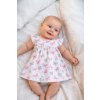 Baby Service Šatičky krátky rukáv Motýliky Ružový lem Baby Service Šatičky krátky rukáv Motýliky Ružový lem