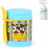 SKIP HOP Zoo Termoska na jedlo s lyžičko/vidličkou Žirafa 325 ml, 3+ + AQUAINT 500 ml SKIP HOP Zoo Termoska na jedlo s lyžičko/vidličkou Žirafa 325 ml, 3+ + AQUAINT 500 ml