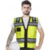 Reflexná vesta s vreckami ALEXIS CONTROL Reflexná vesta s vreckami ALEXIS CONTROL