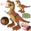 JOKO RC Dinosaurus s Ozajstnou PAROU Ovládaný RUKOU alebo na diaľkové ovládanie 2v1, so svetlom a zvukom, hnedý JOKO RC Dinosaurus s Ozajstnou PAROU Ovládaný RUKOU alebo na diaľkové ovládanie 2v1, so svetlom a zvukom, hnedý