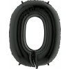 Nafukovací balónik číslo 0 čierny 102 cm extra veľký - Grabo - Grabo Nafukovací balónik číslo 0 čierny 102 cm extra veľký - Grabo - Grabo
