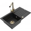 MEXEN/S MEXEN/S - Pablo granitový drez 1-miska vrátane batérie Duero, čierna/strieborná metalík 6510-73-671600-50 MEXEN/S MEXEN/S - Pablo granitový drez 1-miska vrátane batérie Duero, čierna/strieborná metalík 6510-73-671600-50