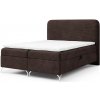 Wilsondo Čalúnená boxspring manželská posteľ s matracom Gomez 160x200 - hnedá Wilsondo Čalúnená boxspring manželská posteľ s matracom Gomez 160x200 - hnedá