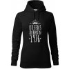 Queens are born in 1976 - Mikina dámská Cape s kapucí - 2XL ( Čierna ) Queens are born in 1976 - Mikina dámská Cape s kapucí - 2XL ( Čierna )