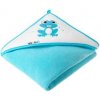 Akuku osuška 100x100 tyrkysová s žabkou Akuku osuška 100x100 tyrkysová s žabkou