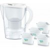 BRITA Filtračná kanvica Marella + 4 vložky Maxtra Pro PP 2,4 l, biela BRITA Filtračná kanvica Marella + 4 vložky Maxtra Pro PP 2,4 l, biela