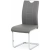Autronic Moderná JEDÁLENSKÁ STOLIČKA s pohupom - šedá ekokoža - 45 x 99 x 58 cm, ekokoža + kov Autronic Moderná JEDÁLENSKÁ STOLIČKA s pohupom - šedá ekokoža - 45 x 99 x 58 cm, ekokoža + kov