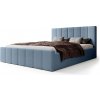 Wilsondo Manželská čalúnená posteľ s úložným priestorom Flavio Slim 180x200 - modrá Wilsondo Manželská čalúnená posteľ s úložným priestorom Flavio Slim 180x200 - modrá