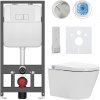 CERANO - Závesné WC s bidetom Cronus Premium - biela lesklá - tlačidlo Prime/Modulo, biele - závesné - predstenová inštalácia / sadrokartón - 59,3x38,4 cm CERANO - Závesné WC s bidetom Cronus Premium - biela lesklá - tlačidlo Prime/Modulo, biele - závesné - predstenová inštalácia / sadrokartón - 59,3x38,4 cm
